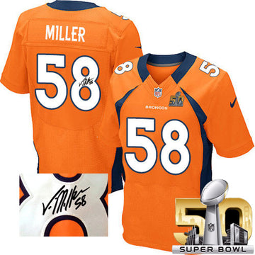 Von Miller Denver Broncos orange Elite jersey