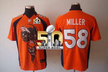 Von Miller Denver Broncos orange jersey