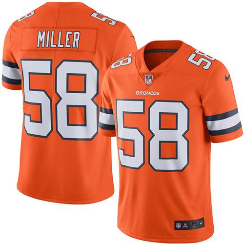 Von Miller Denver Broncos orange jersey