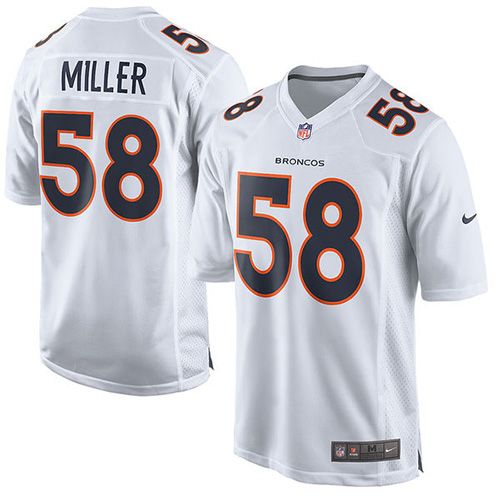 Von Miller Denver Broncos white Game jersey