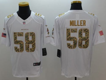 Von Miller Denver Broncos white Salute To Service jersey