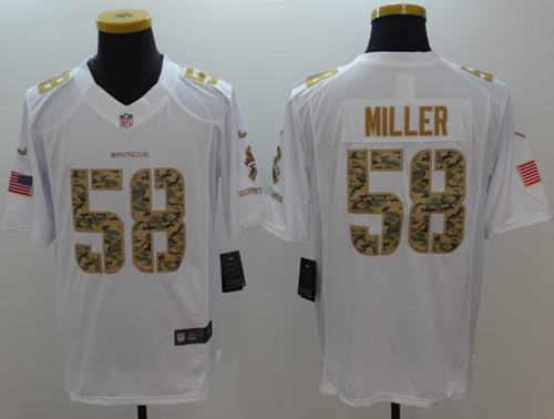 Von Miller Denver Broncos white Salute To Service jersey