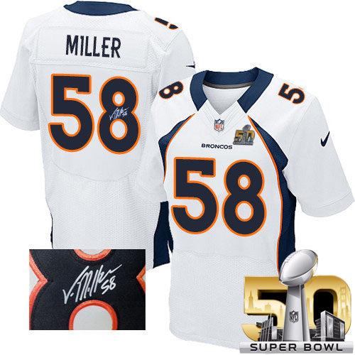 Von Miller Denver Broncos white Elite jersey