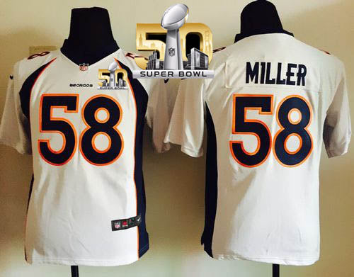 Von Miller Denver Broncos white Elite jersey