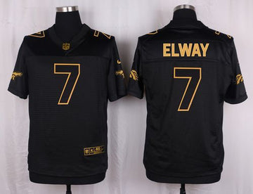 John Elway Denver Broncos black Gold Collection jersey