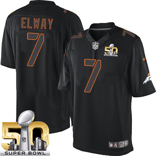 John Elway Denver Broncos black jersey