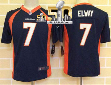 John Elway Denver Broncos blue Elite jersey