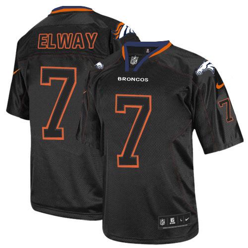 John Elway Denver Broncos black Elite jersey