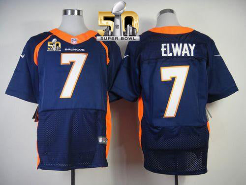 John Elway Denver Broncos navy Elite jersey