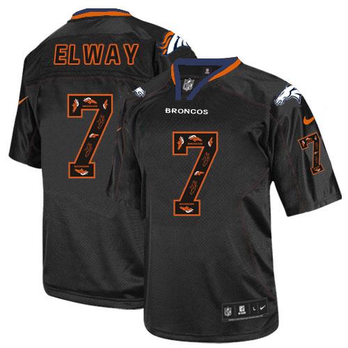 John Elway New Denver Broncos black Elite jersey