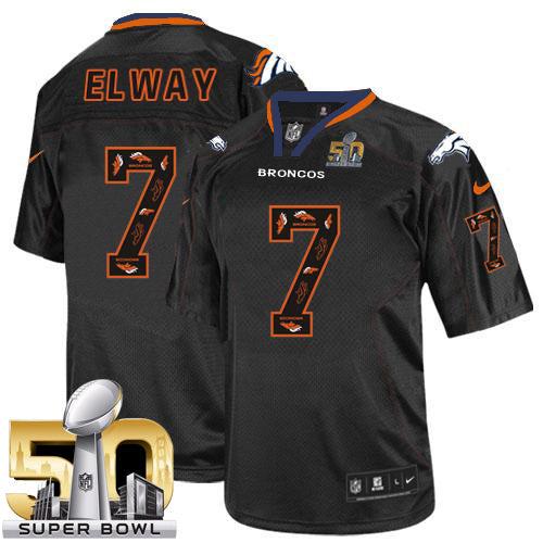 John Elway New Denver Broncos black Elite jersey