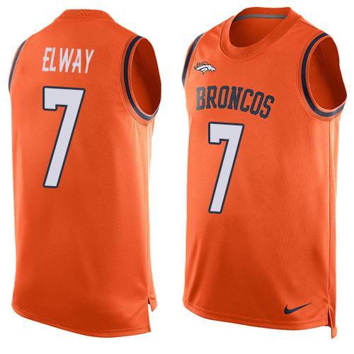 John Elway Denver Broncos orange jersey
