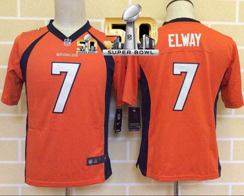 John Elway Denver Broncos orange Elite jersey
