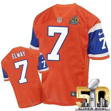 John Elway Denver Broncos orange Elite jersey