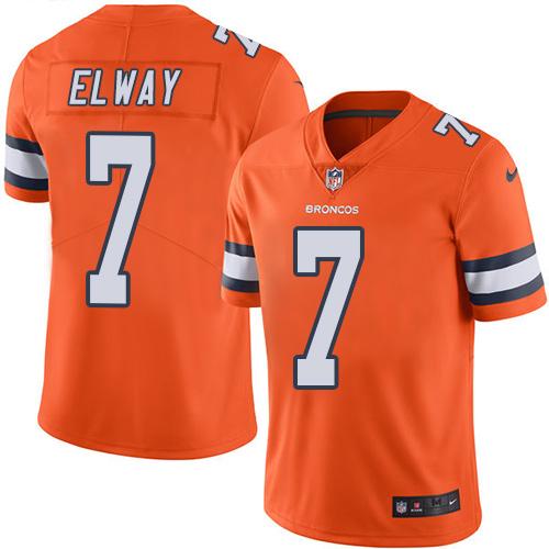 John Elway Denver Broncos orange jersey