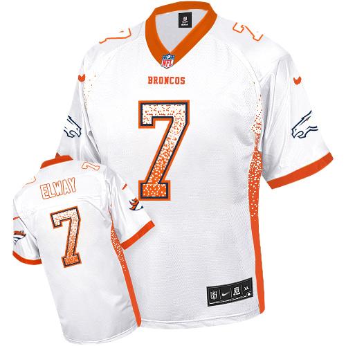 John Elway Denver Broncos white Elite jersey