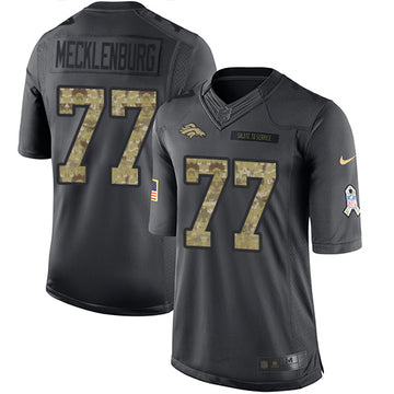 Karl Mecklenburg Denver Broncos black Salute To Service jersey