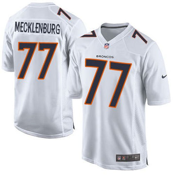 Karl Mecklenburg Denver Broncos white Game jersey