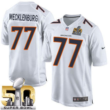 Karl Mecklenburg Denver Broncos white Game jersey