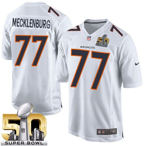 Karl Mecklenburg Denver Broncos white Game jersey