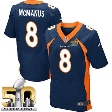 Brandon McManus Denver Broncos navy Elite jersey