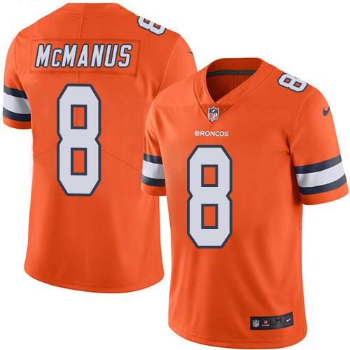 Brandon McManus Denver Broncos orange jersey