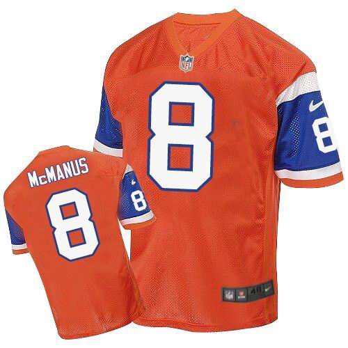 Brandon McManus Denver Broncos orange Elite jersey