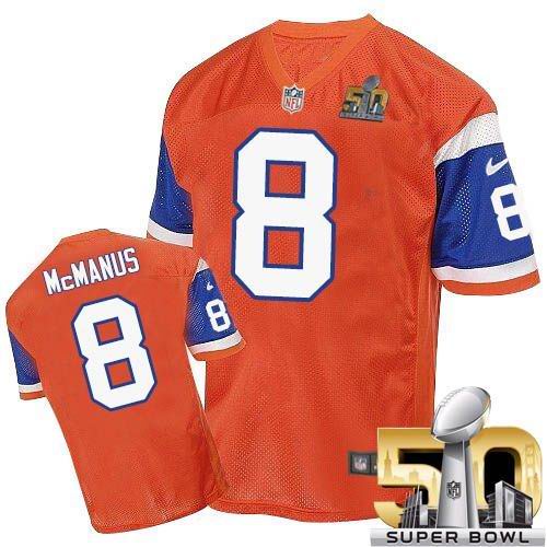 Brandon McManus Denver Broncos orange Elite jersey