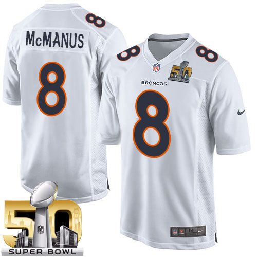 Brandon McManus Denver Broncos white Game jersey