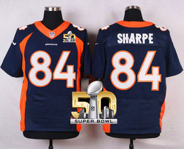 Shannon Sharpe Denver Broncos navy Elite jersey