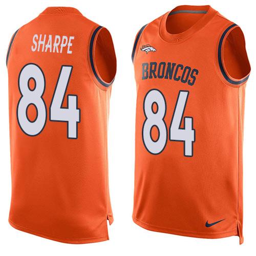 Shannon Sharpe Denver Broncos orange jersey