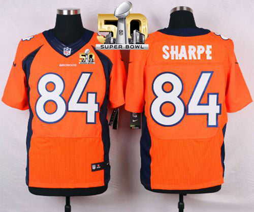 Shannon Sharpe Denver Broncos orange Elite jersey