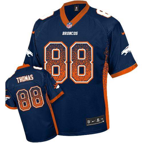Demaryius Thomas Denver Broncos blue Elite jersey