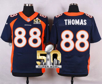 Demaryius Thomas Denver Broncos navy Elite jersey