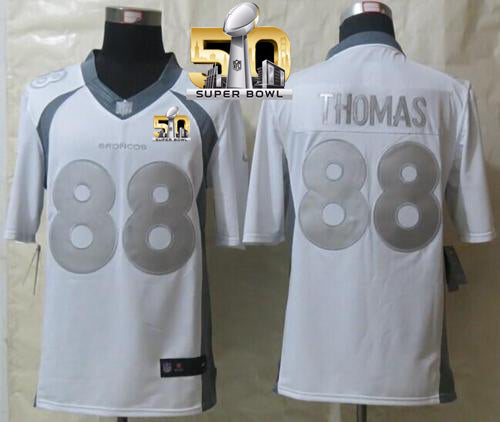 Demaryius Thomas Denver Broncos white Platinum jersey