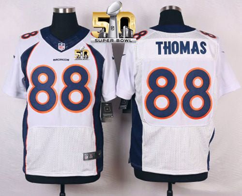 Demaryius Thomas Denver Broncos white Elite jersey