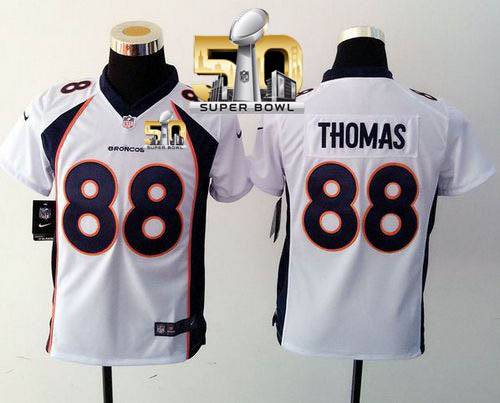 Demaryius Thomas Denver Broncos white Elite jersey