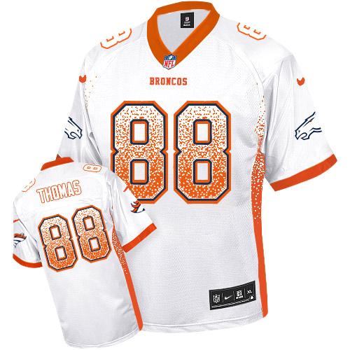 Demaryius Thomas Denver Broncos white Elite jersey