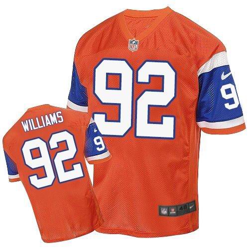 Sylvester Williams Denver Broncos orange Elite jersey