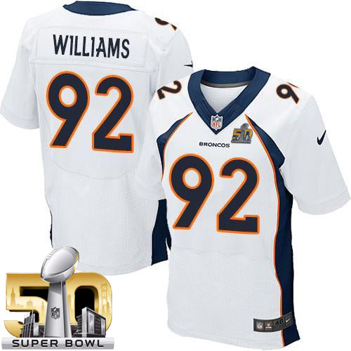 Sylvester Williams Denver Broncos white Elite jersey