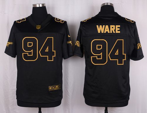 DeMarcus Ware Denver Broncos black Gold Collection jersey