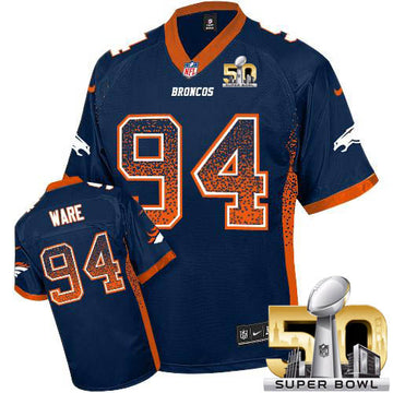 DeMarcus Ware Denver Broncos blue Elite jersey