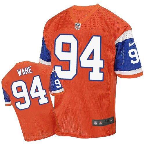 DeMarcus Ware Denver Broncos orange Elite jersey