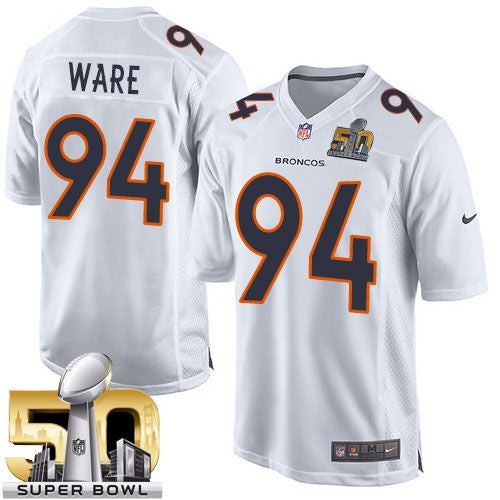 DeMarcus Ware Denver Broncos white Game jersey