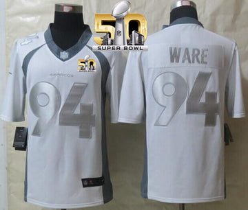 DeMarcus Ware Denver Broncos white Platinum jersey