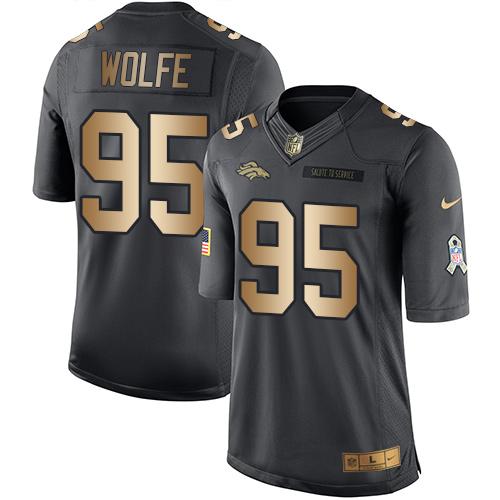 Derek Wolfe Denver Broncos black Salute To Service jersey