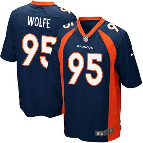 Derek Wolfe Denver Broncos blue Elite jersey