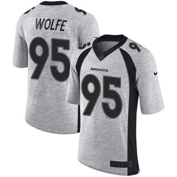Derek Wolfe Denver Broncos gray jersey