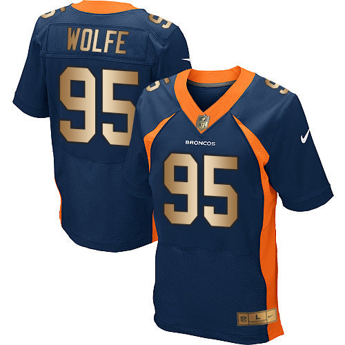 Derek Wolfe Denver Broncos navy Elite jersey