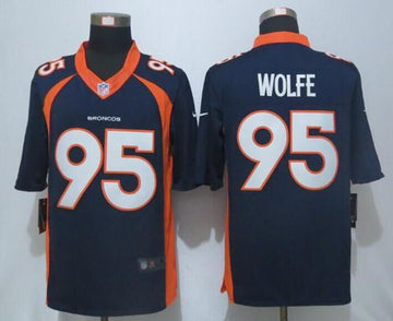 Derek Wolfe Denver Broncos navy Alternate jersey